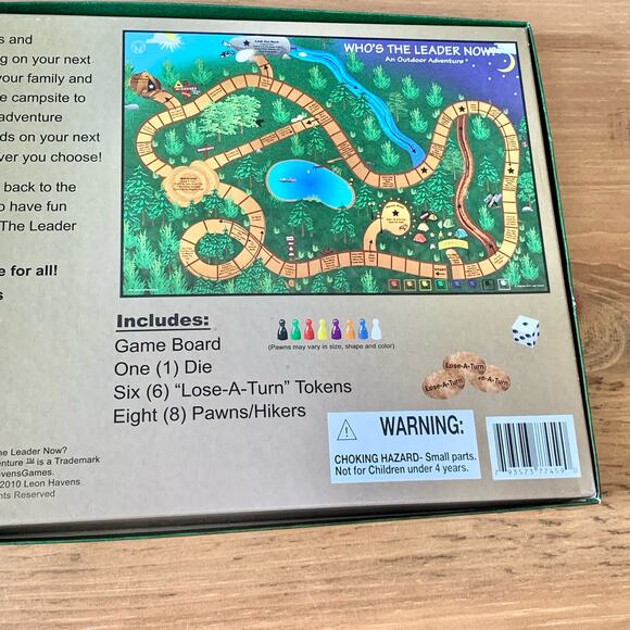 WHO'S THE LEADER NOW An Outdoor Adventure BOARD GAME 2-8 Players COMPLETE - Picture 4 of 8